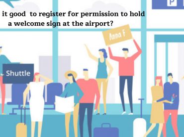 permission airport welcome sign